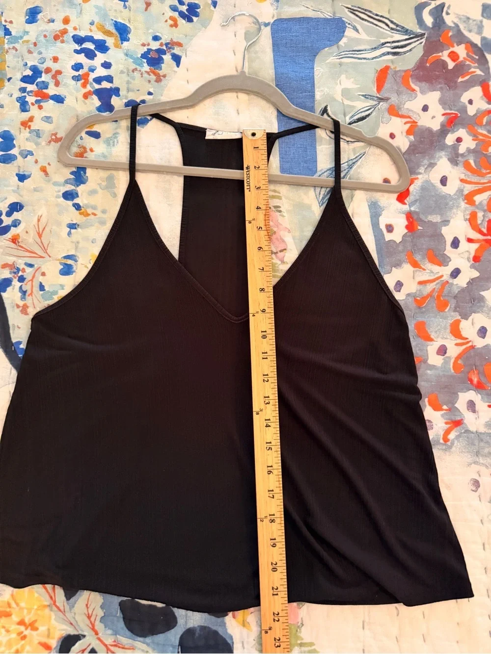 FREE PEOPLE S Intimately Free People Black Ribbed Open Back Tank Top